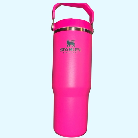 Stanley 30oz Quencher H2.0 FlowState Tumbler Hot Pink Insulated Travel Mug NEW - Picture 2 of 4